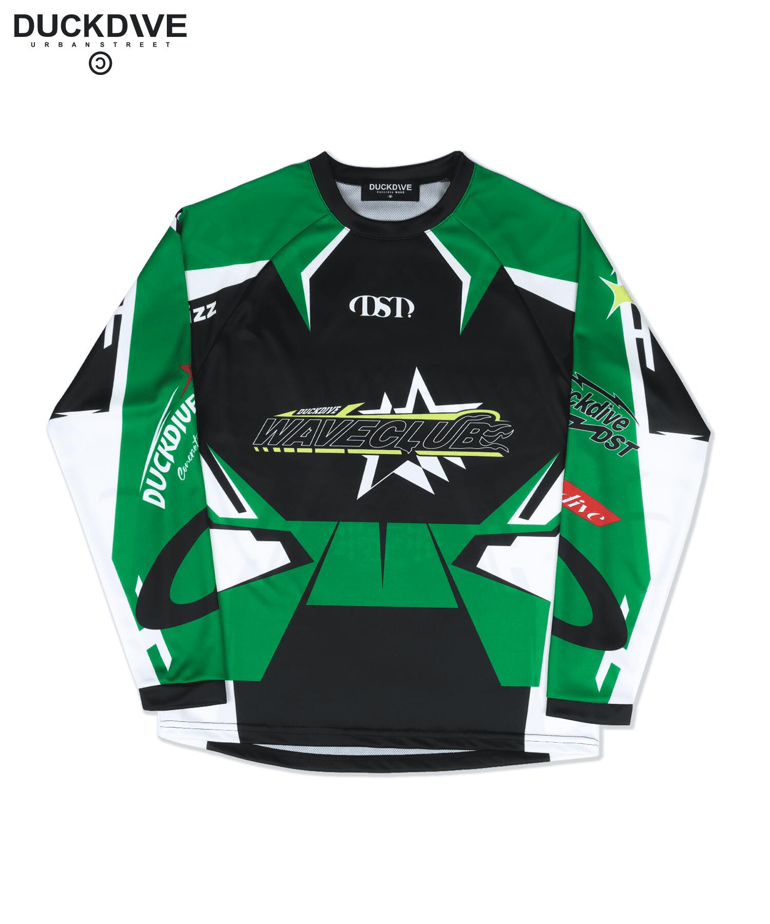 楽天市場】【DUCKDIVE】RACER SYBOL MESH JERSEY LONG SLEEVE