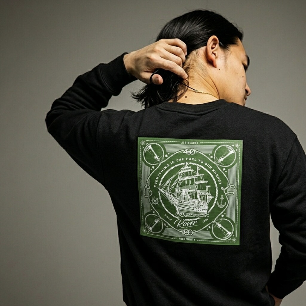 430 FOURTHIRTY フォーサーティー “CRUISE” C/N SWEAT [船路紅茶]