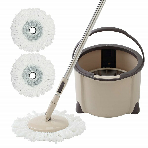 LED照明付き 回転モップ フロアワイパー IRIS OHYAMA（アイリスオーヤマ） 電動モップ モップ 水拭き 電動