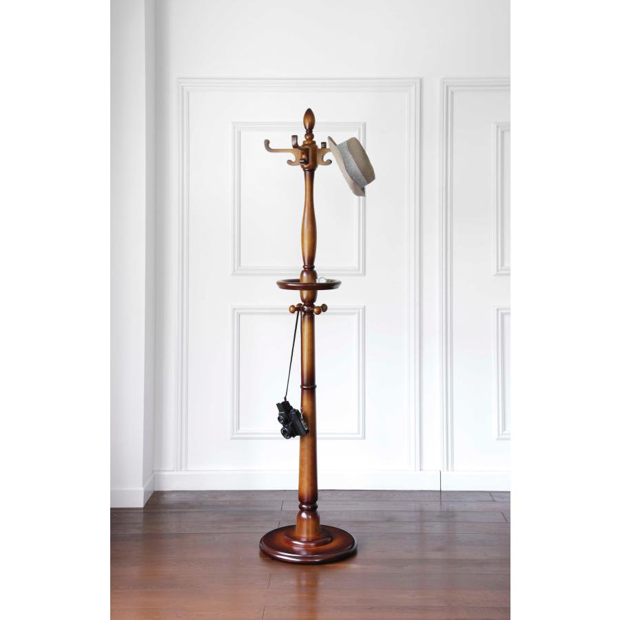 楽天市場】【中古】 秋田木工 ポールハンガー ブラウン 木製 コート