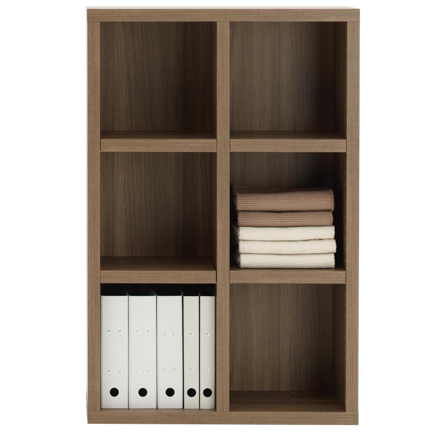 ラック オープンラック 幅75cm高さ114cm リアルウォールナット 本棚 完成品 棚 収納 収納棚 収納ラック ブックラック 日本製