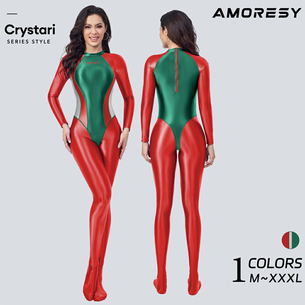 AMORESY アモレシー 公式 Crystariクリスタリシリーズ フェスティバル キャットスーツ ボディースーツ 上下一体型 男女兼用