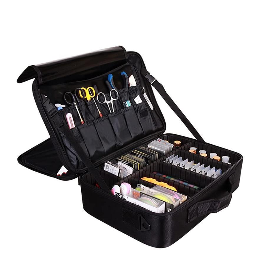 ベイトリール ゴールド/ブラック 収納袋付き 楽天市場】大容量 リールケース 調整可能な仕切り メッシュ