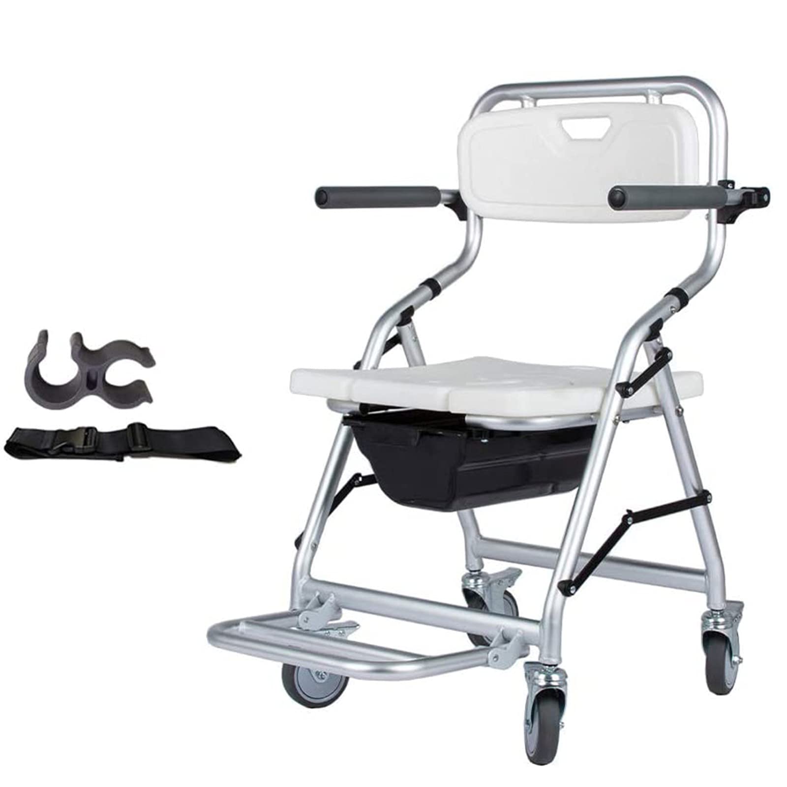 車いす、シャワーチェアトイレ湯ぶねポータブルベッドサイドローリング便座腰掛け、折りたたみシャワー車いす、耐久性のある室内用便器居敷き、雨合羽2階建てバス腰掛け、老いらく者用