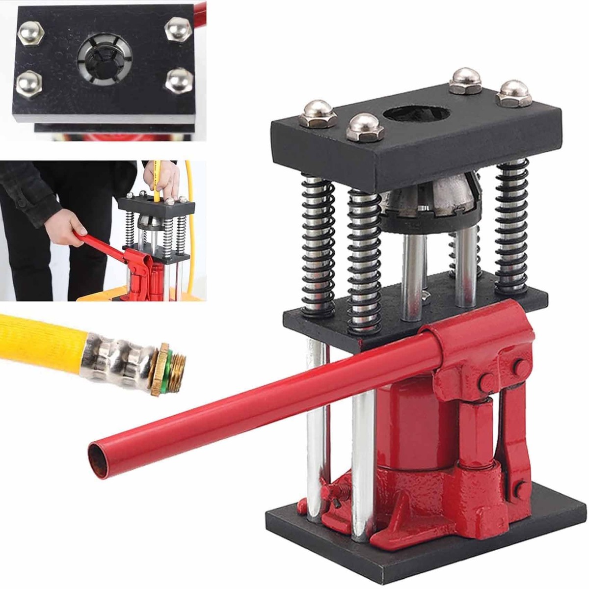 楽天市場】手動油圧パイプ圧着機 手動プレス6角/8角圧着 加締め機 手動