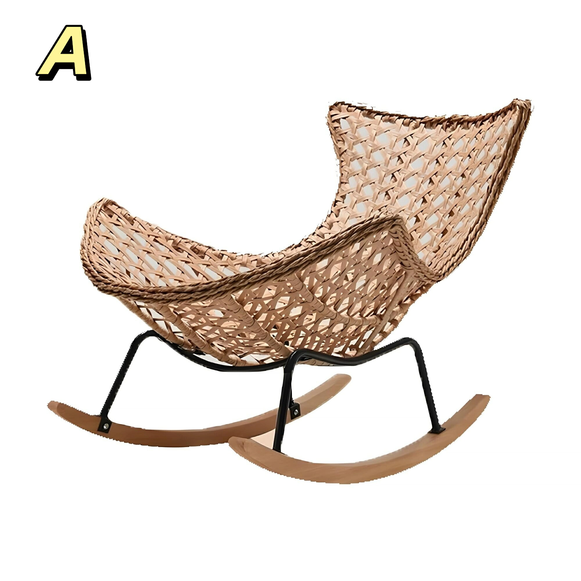 楽天市場】ロッキングチェア チェア 大型 ゆっくり ラタン調チェア