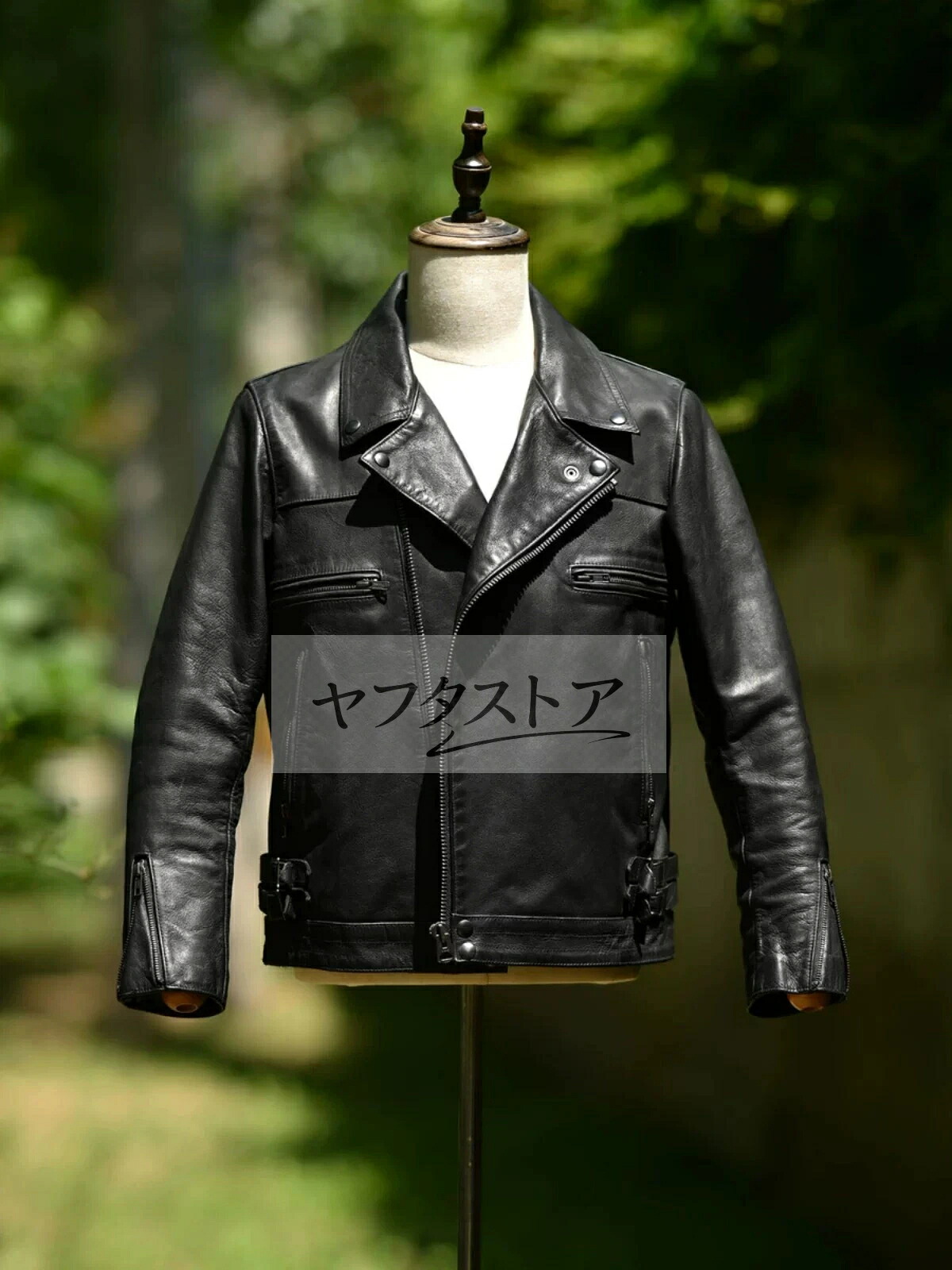 レトロ つら構え好いたらしい 牛皮 雅びやか  メンズファッションジャケット vintage 本革 ライダースジャケット M～3XL