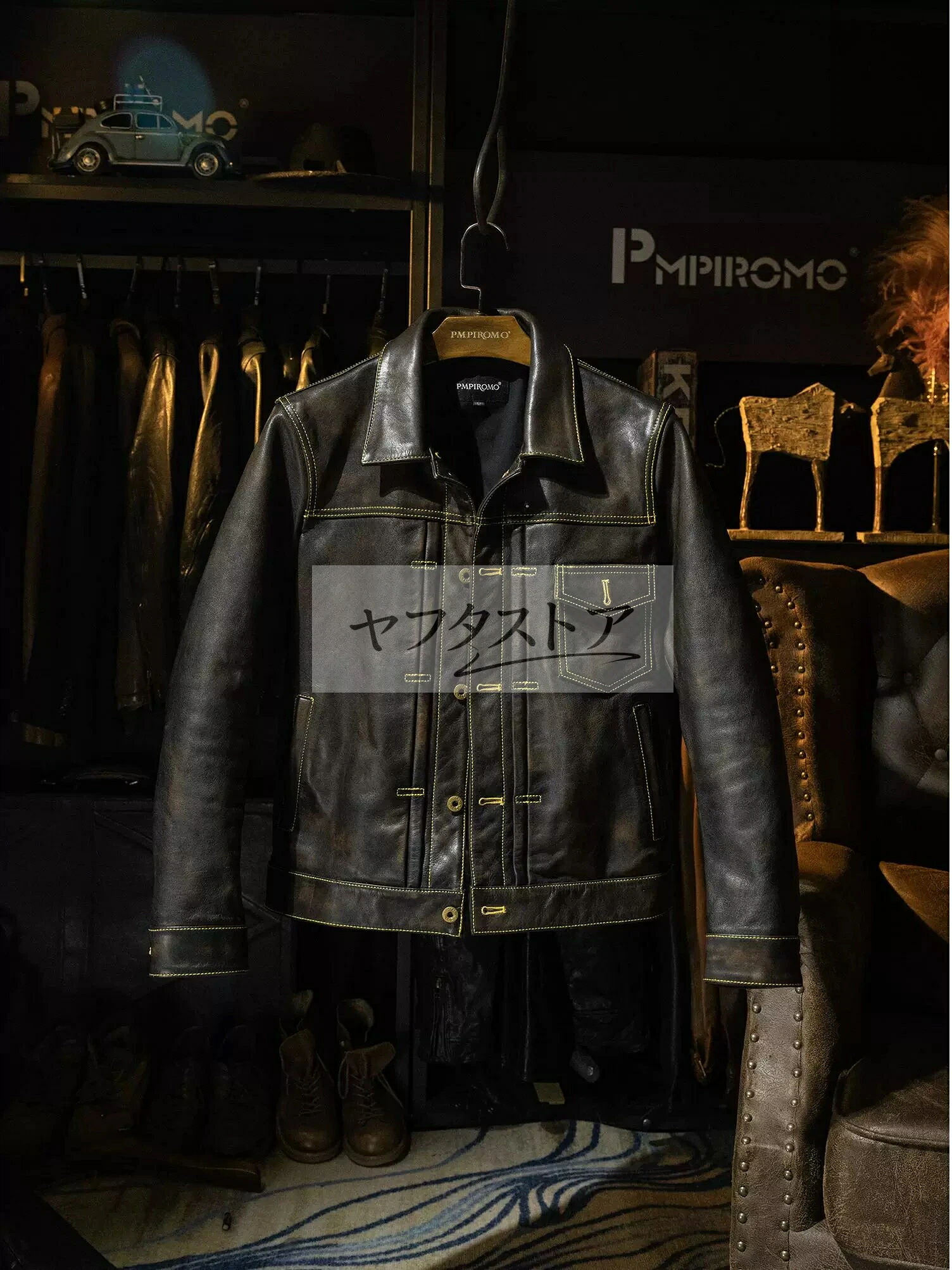 メンズ流行り物  ライダースジャケット  秋冬vintage 本革  牛皮  革ジャン M～5XL コート・ジャケット-メンズファッション