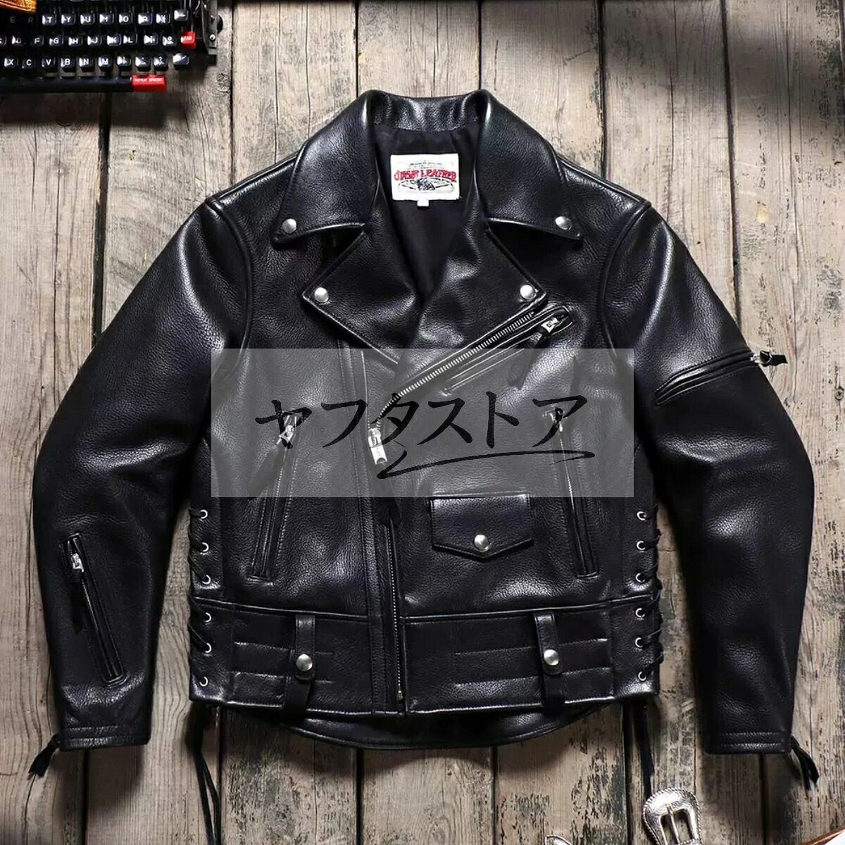 秋冬 レトロ レザージャケット メンズ 高級牛革 本革 革ジャン S~4XL|amosroom