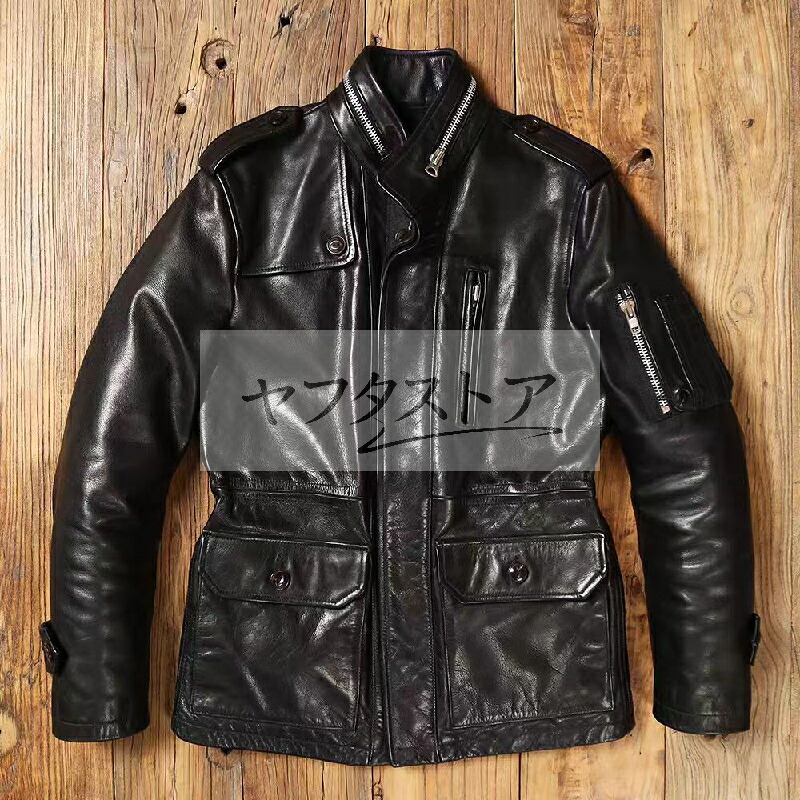 秋冬 レトロ 牛革 レザー 革ジャン ライダース 高級 レザージャケット S~4ＸＬ