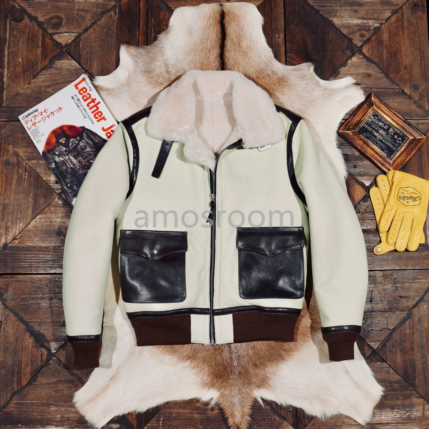 楽天市場】羊革 レザージャケット コートフード付き 本革 革ジャン