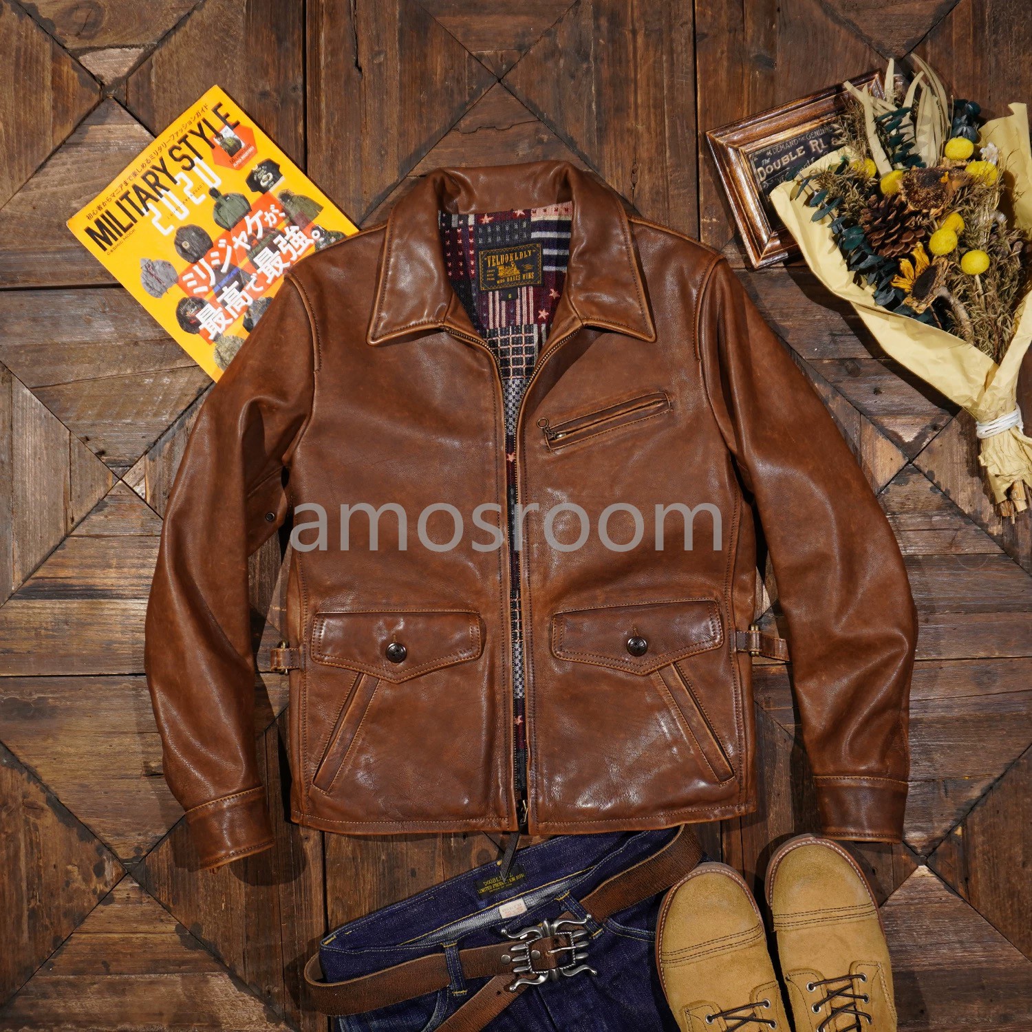秋冬 高級 馬革 格好良い ライダースジャケット上品 vintage本革レザージャケット 革ジャン S～4XL