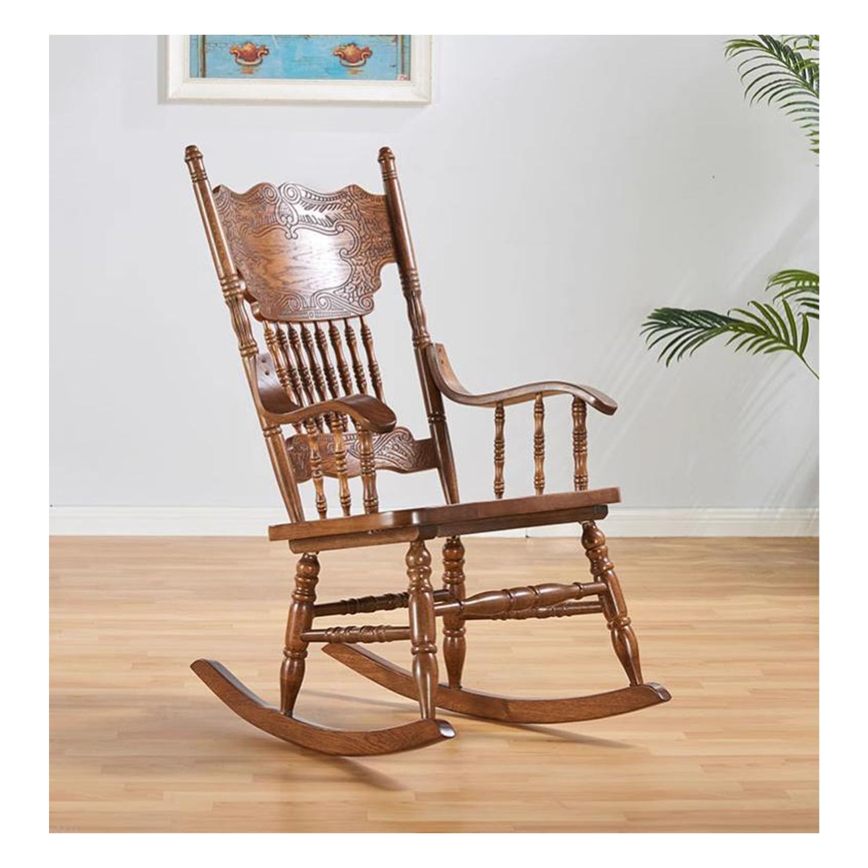 楽天市場】アンティークオーク ロッキングチェアアンティーク