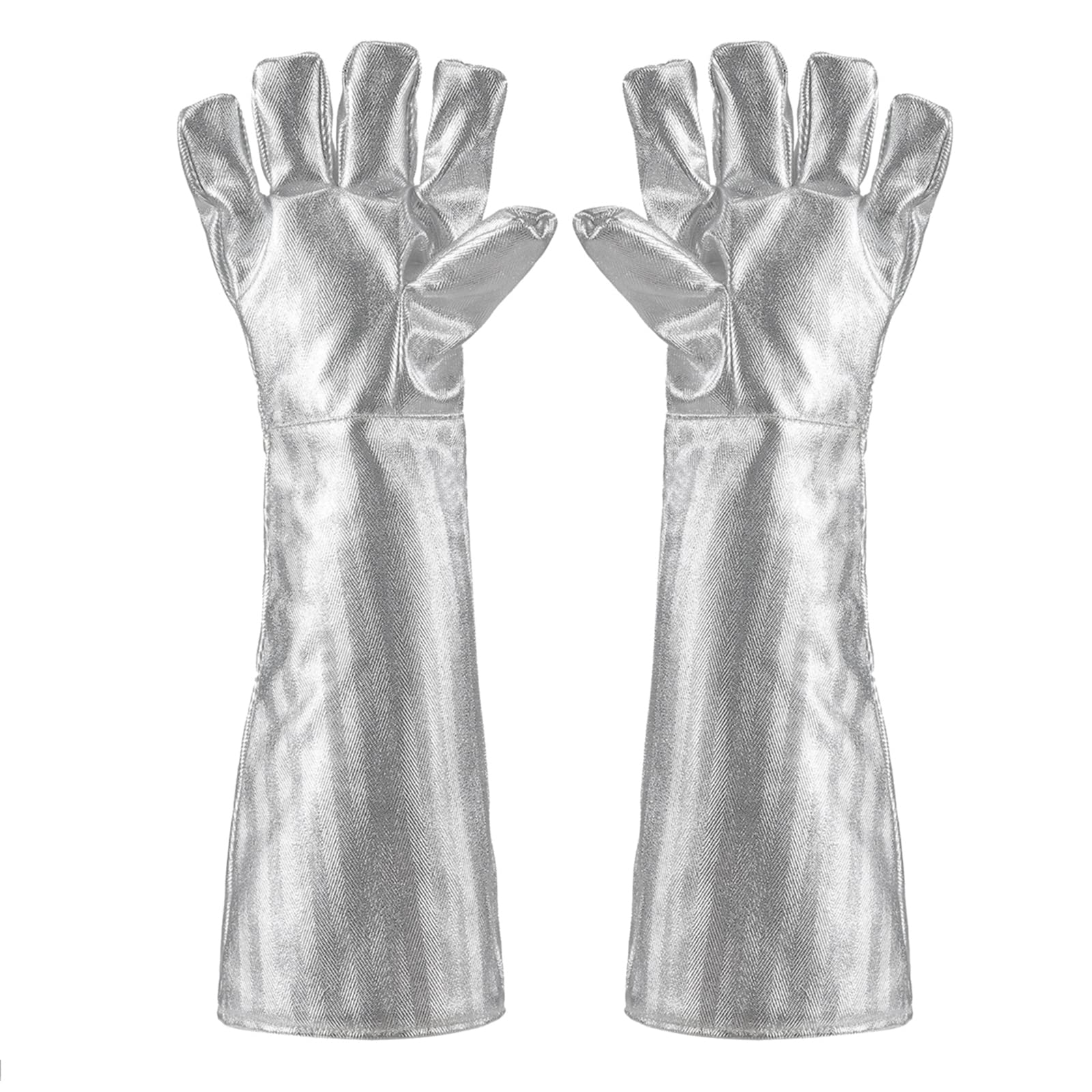 楽天市場】アルミホイル耐熱耐火手袋 55cm アラミドアルミホイル耐高温