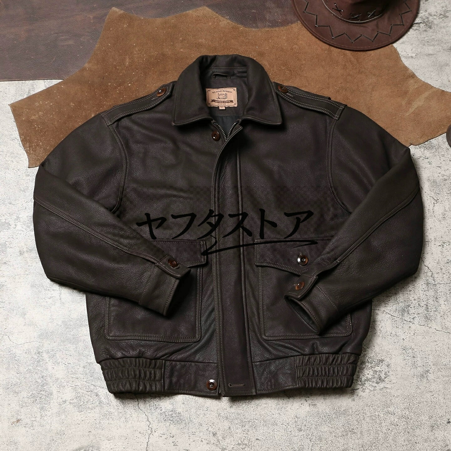 高級 oversizeメンズファッション 牛革  革ジャン  上品本革 レザージャケット   M～4XL