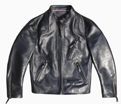 秋冬 新品 レトロ 牛革 本革 上品 格好良い メンズライダースジャケット 革ジャン S~4XL ブラック