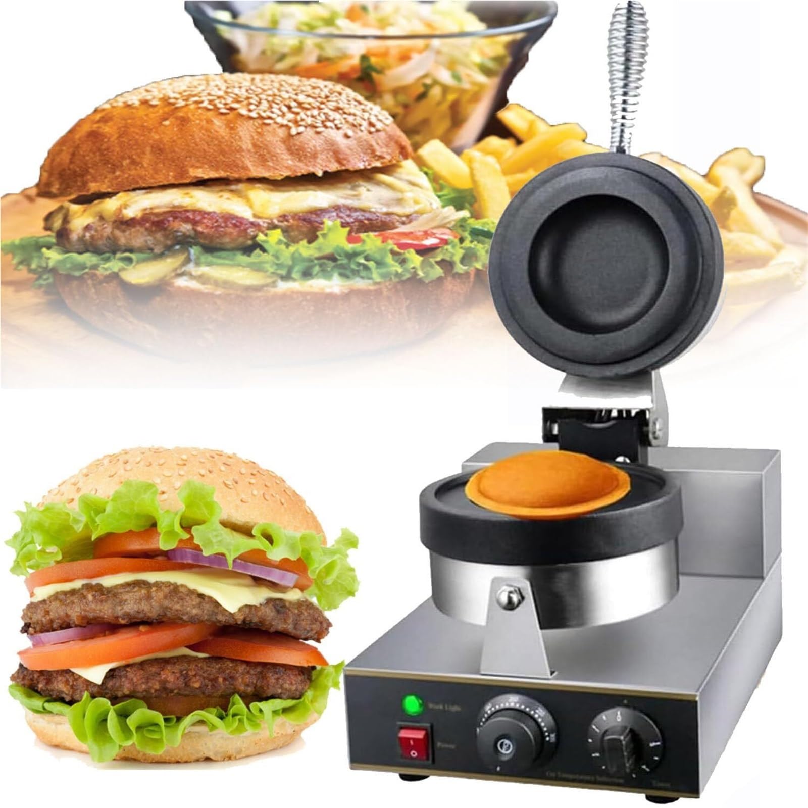 バーガーメーカー ステンレス製 楽天市場】バーガー ワッフル メーカー、ステンレス鋼の非スティック