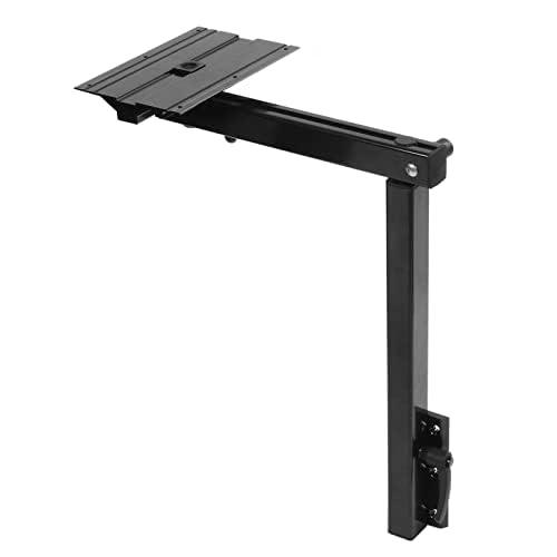 RVテーブルレッグベースマウント RVアクセサリー 軽量ブラックコーティング 強力強度 360°回転防錆 キャンピングカー用ブラケット付き