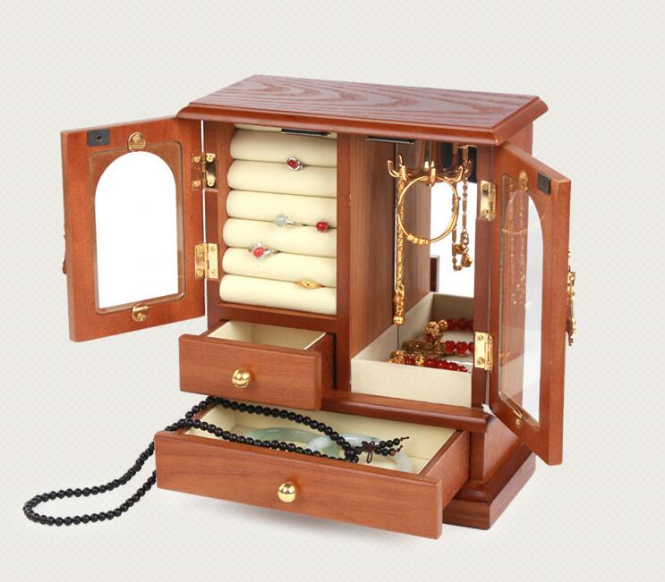 アクセサリーケース ジュエリーボックス 木製 アンティーク風 ジュエリーケース アクセサリーボックス 大容量 引き出し 小物入れ アクセサリー 収納 おしゃれ ケース 可愛い ネックレス ピアス リング ネックレス 指輪 宝石 新生活 7,738円
