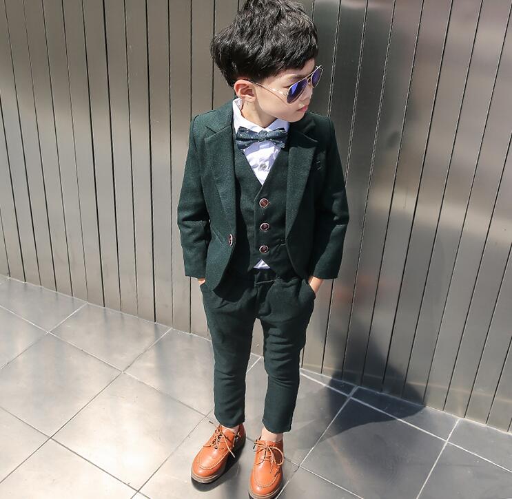 5点セット!子供スーツ 男の子 スーツ 入学式 シャツ 男の子スーツ 子供 フォーマルウエア フォーマル セット 発表会 入学式 入園式 キッズスーツ 七五三 結婚式 卒園式 卒業式 90/100/110/120/130/140/150cm/160cm|amosroom
