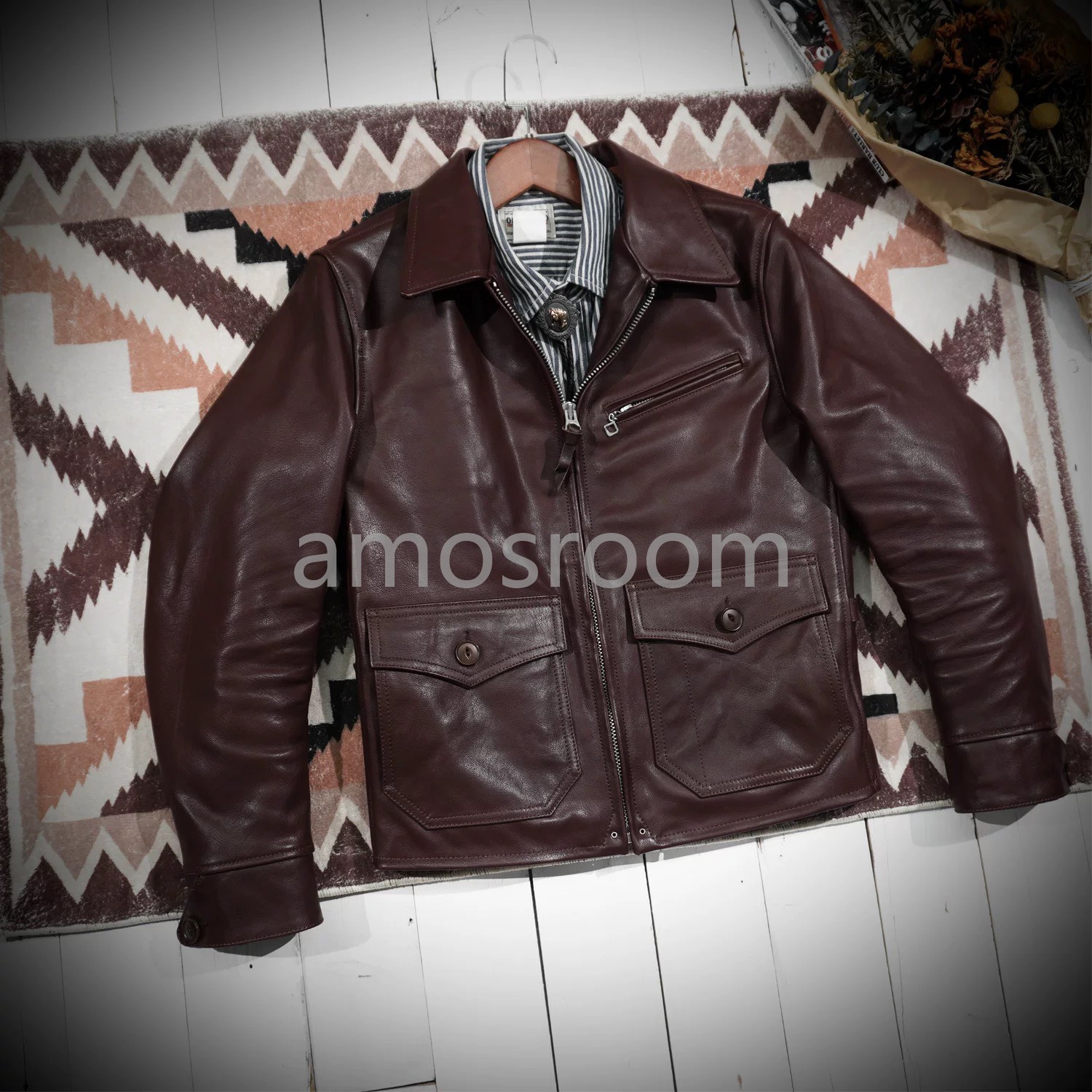 秋冬 新品 レトロレザージャケット 牛革 本革メンズファッション 上品 革コート S～4XL