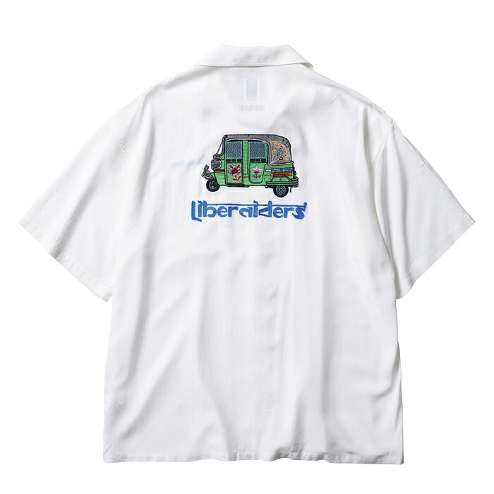 Liberaiders リベレイダース トップス シャツ CNG RICKSHAW RAYON S/S SHIRT 半袖シャツ ホワイト/S-XL 14,058円