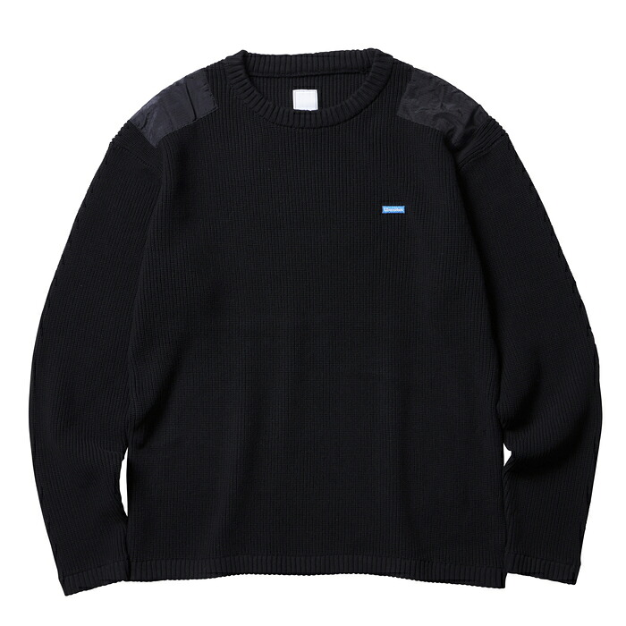 Liberaiders リベレイダース トップス スウェーター MILITARY CREW SWEATER 編み物 黒いこと/S-XL