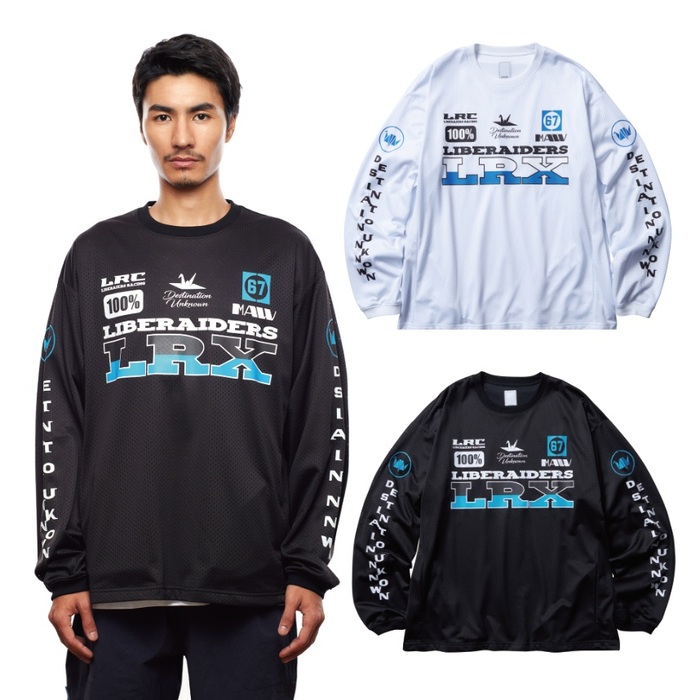 Liberaiders リベレイダース トップス プルオーバー カットソー LR RACING L/S TEE 品番：71501 一ころプルオーバー 長袖プルオーバー ロンTEE