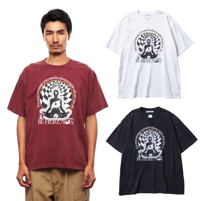 Liberaiders リベレイダース トップス Tシャツ カットソー BE HERE NOW TEE 品番：71612 プリントTシャツ 半袖Tシャツ