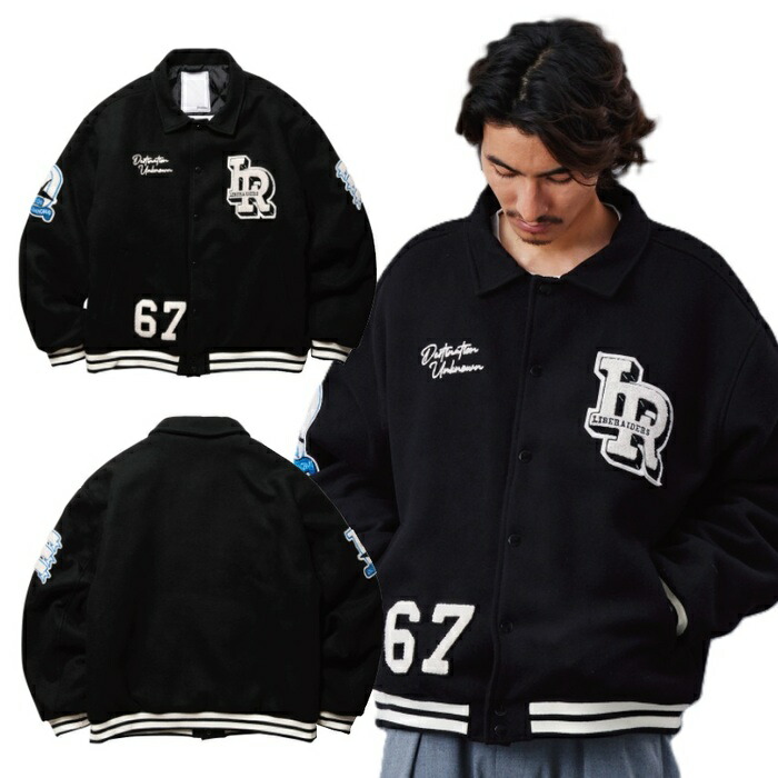 Liberaiders リベレイダース アウター ジャケット LR VARSITY JACKET 品番：77014 スタジャン スタジアムジャケット バーシティジャケット