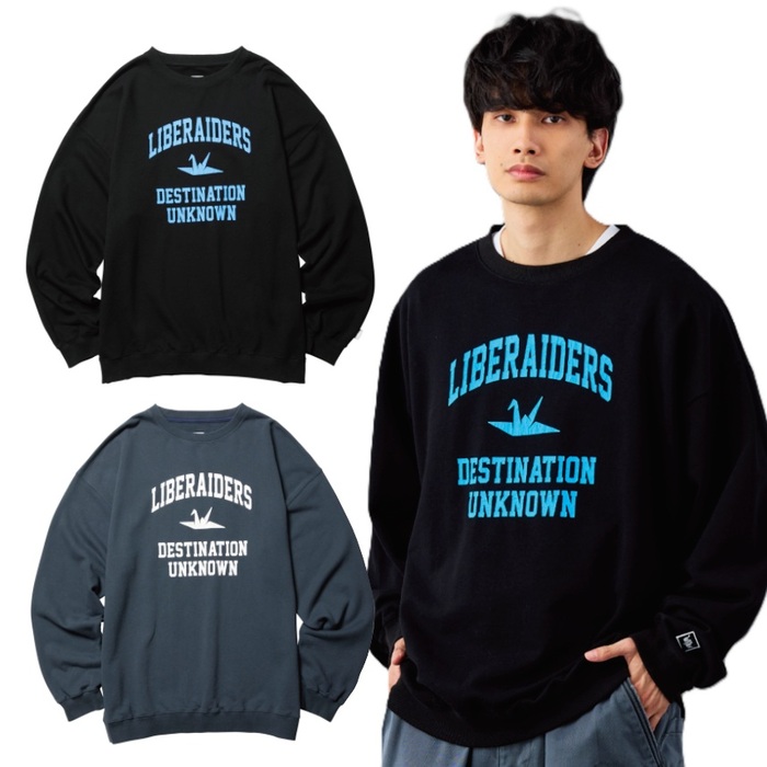 Liberaiders リベレイダース トップス スウェット FRENCH TERRY CREWNECK 品番：73306 クルースウェット トレーナー