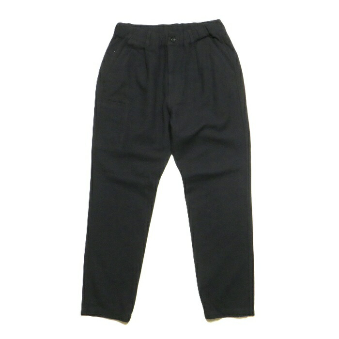 UNFRM OUTDOOR STANDARD ユニフォーム アウトドア スタンダード パンツ ボトムス C/WOOL HERRINBGONE TWEED ONETUCK EASY PANTS ブラック/S-L