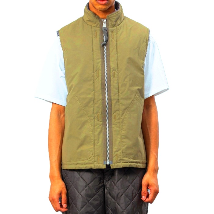 UNFRM OUTDOOR STANDARD ユニフォーム アウトドア スタンダード ベスト アウター COTTON / POLYESTER REVERSIBLE STAND COLLAR VEST カーキ ベージュ/S-XL 20,306円