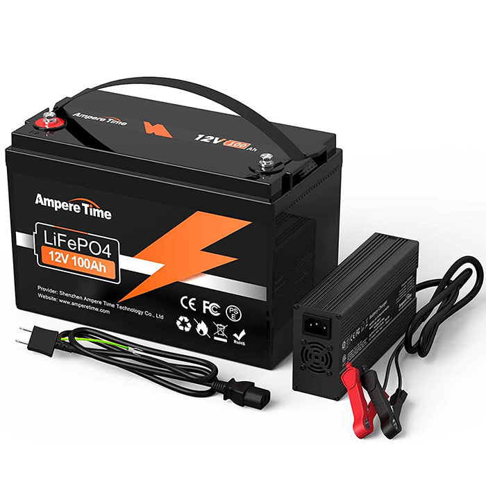 素晴らしい価格 Ampere Time 12V 100Ah リン酸鉄リチウムイオン