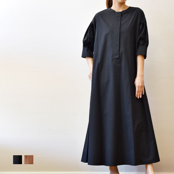 irise（イリゼ）お袖ギャザー Aライン たっぷりワンピース(ir034)(t9057)