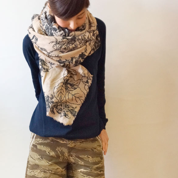 最安値 Faliero Sarti 刺繍ストール ファリエロサルティ