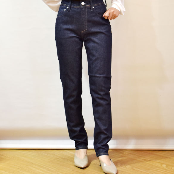 楽天市場】YANUK ヤヌーク スリムテーパードRUTH ブラックBLK(yn025