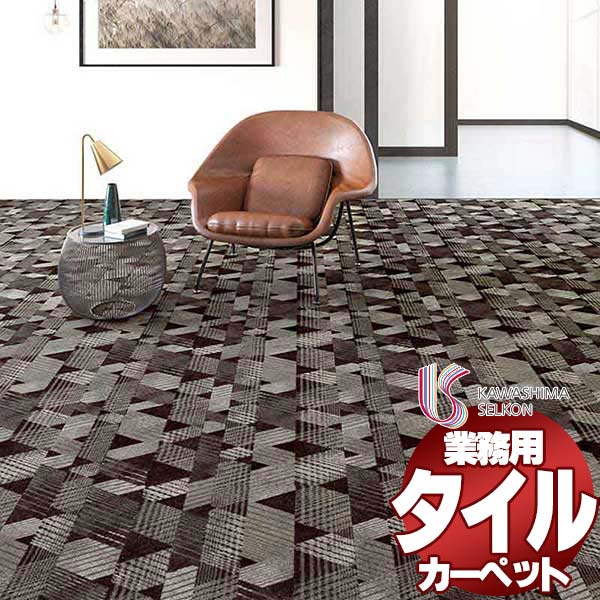 川島織物セルコン 業務用 タイルカーペット ピクタ ドライエック II AB670 全厚9.5mm 寸法50×50cm 16枚入り/ケース