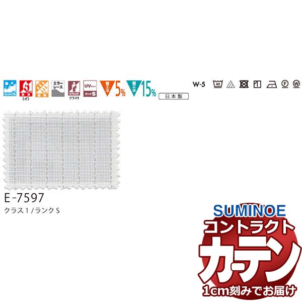 覆い布 契約書 スミノエ 人間の顔 スピード競技 標準尺度仕立てもの 約2倍ヒダ ハイダー E7597