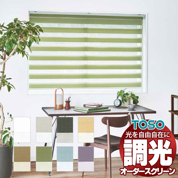 【最大限度尖んがり23倍＋引き換え証】調光ロールスクリーン トーソー 光を自由自在 ビジックデコラ コルト生産ライン TR-6701～TR-6708