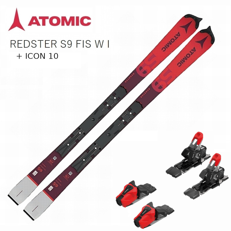 アトミック スキーの板板 2023 ATOMIC REDSTER S9 FIS W I 157糎 + Icon 10 一ころ お上さんレーサー マスターズ ビンディング仕掛ける
