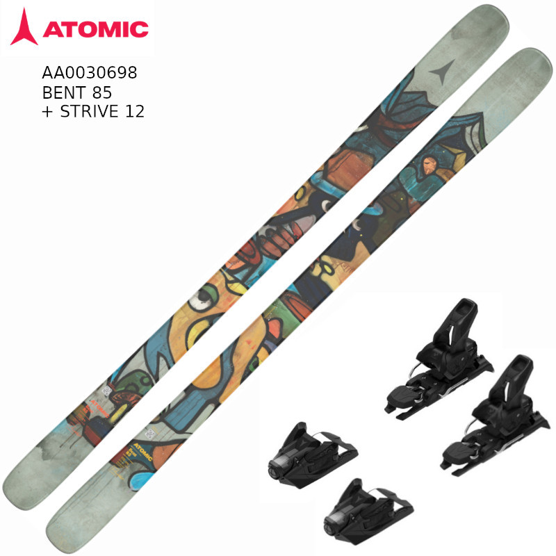アトミック スキーの板板 2026 ATOMIC BENT 85 + STRIVE 12 ベント フリーライド 運動場 ビンディング仕掛ける