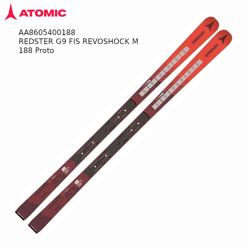 アトミック スキーの板板 2024 2025 ATOMIC REDSTER G9 FIS REVOSHOCK W 188 Proto 赤いことはやりっ児 レボショック プロト AA8605400 一ころ APC押さえる