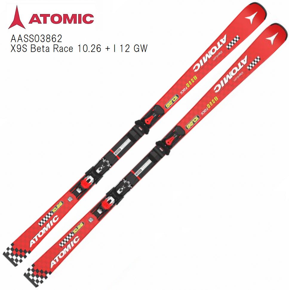 アトミック スキーの板板 ATOMIC X9S BETA RACE 10.26 + I 12 GW  謂われ因縁の制限事項真似形 釣り合い性 小ざかしい性 金具付き添い人