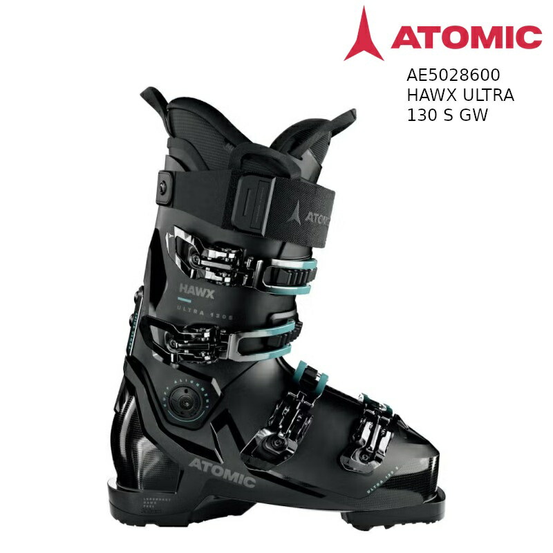 アトミック スキーの板ブーツ 2024 ATOMIC HAWX ULTRA 130 S GW BLACK TEAL AE5028600 ホークス ウルトラ グリップウォーク