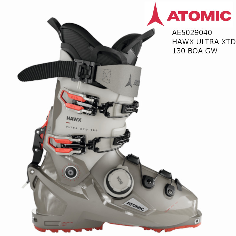 アトミック スキーの板ブーツ 2025 ATOMIC HAWX ULTRA XTD 130 BOA GW Cement Stone Red ホークス ウルトラ エクステンド バックカントリー