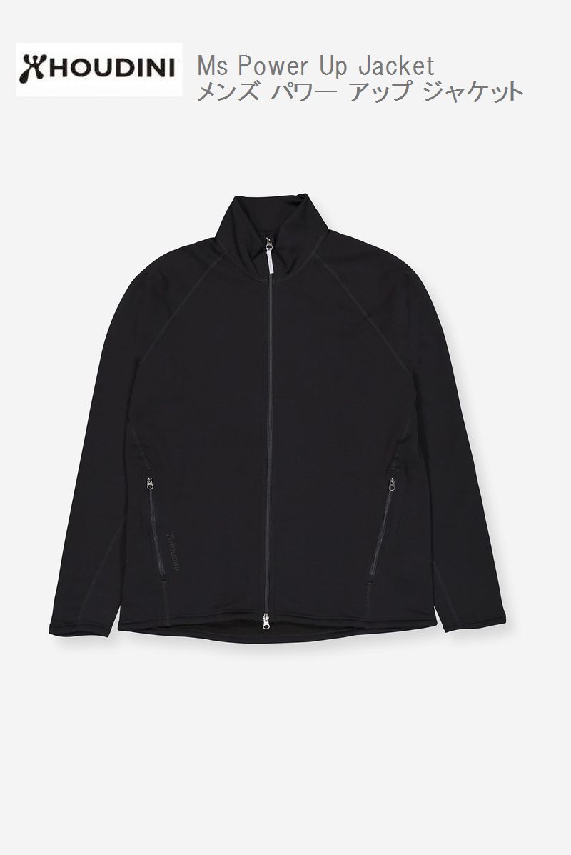 フーディニ HOUDINI Ms Power Up Jacket 900 TrueBlack メンズパワーアップジャケット フリース
