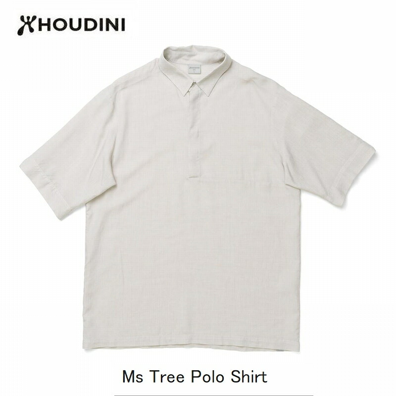 フーディニ HOUDINI Ms Tree Polo Shirt A09 Sandstorm Light メンズ 天然木 ポロ プルオーバー