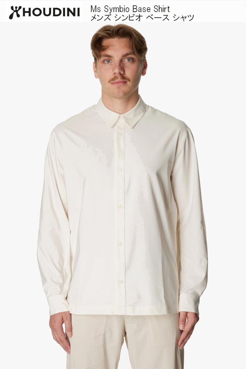 フーディニ HOUDINI Ms Symbio Base Shirt 857 Paper White 860058 メンズ シンビオ ベース シャツ 長袖シャツ