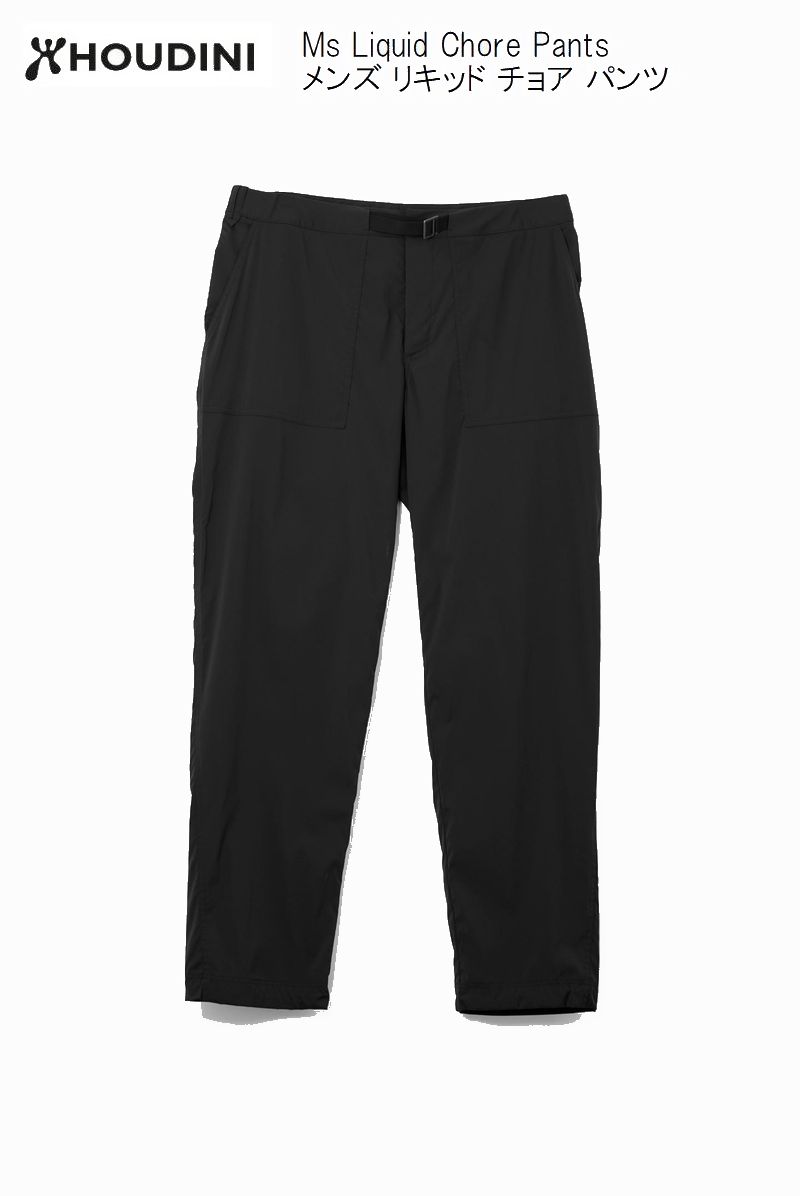 フーディニ HOUDINI Ms Liquid Chore Pants 900 True Black 860061 メンズ 流動物 チョア ズボン下